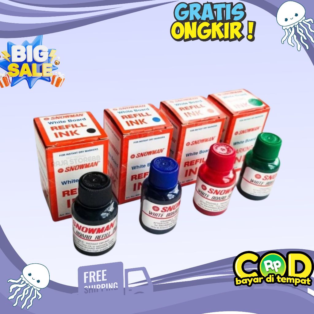

Reffil / Tinta Isi ulang Spidol Whiteboard Snowman / (1pcs)