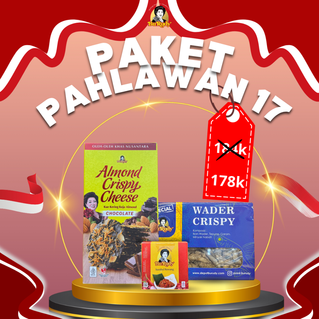 

(SPESIAL KEMERDEKAAN) Paket Rasa Pahlawan 178K – Kombinasi Coklat, Gurih & Pedas