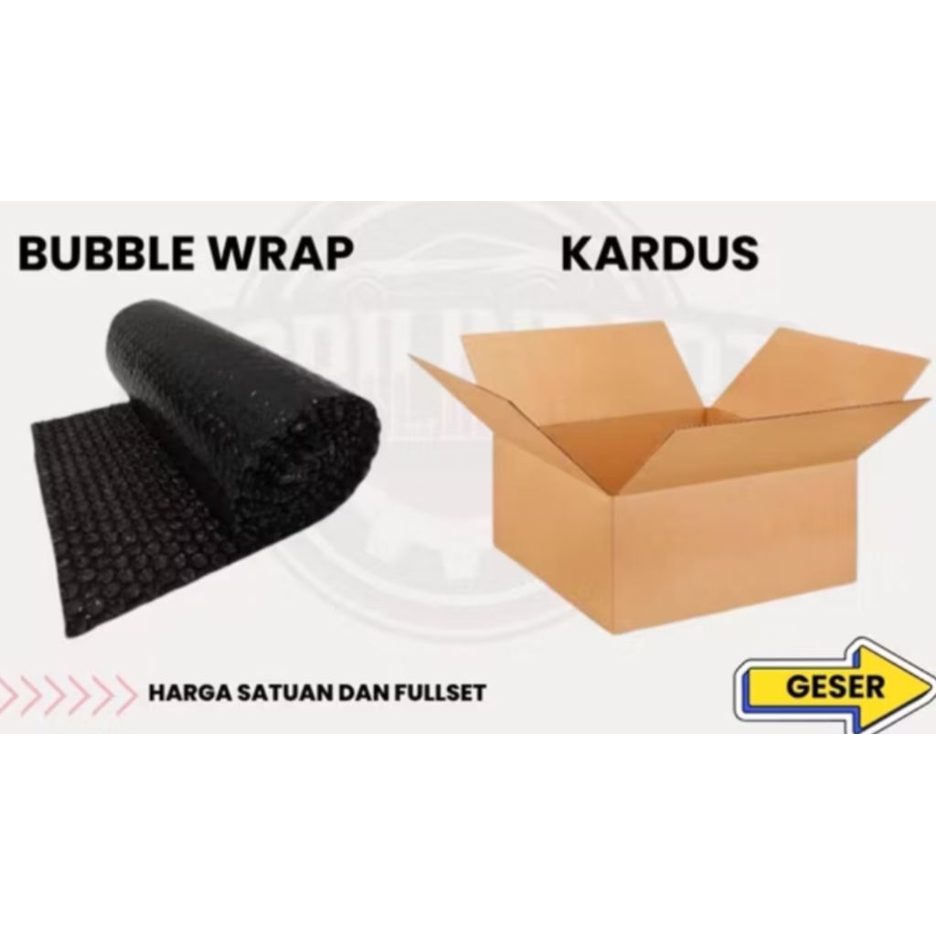 

TAMBAHAN KADUS DAN BUBBLE WRAP UNTUK KEAMANAN PAKET