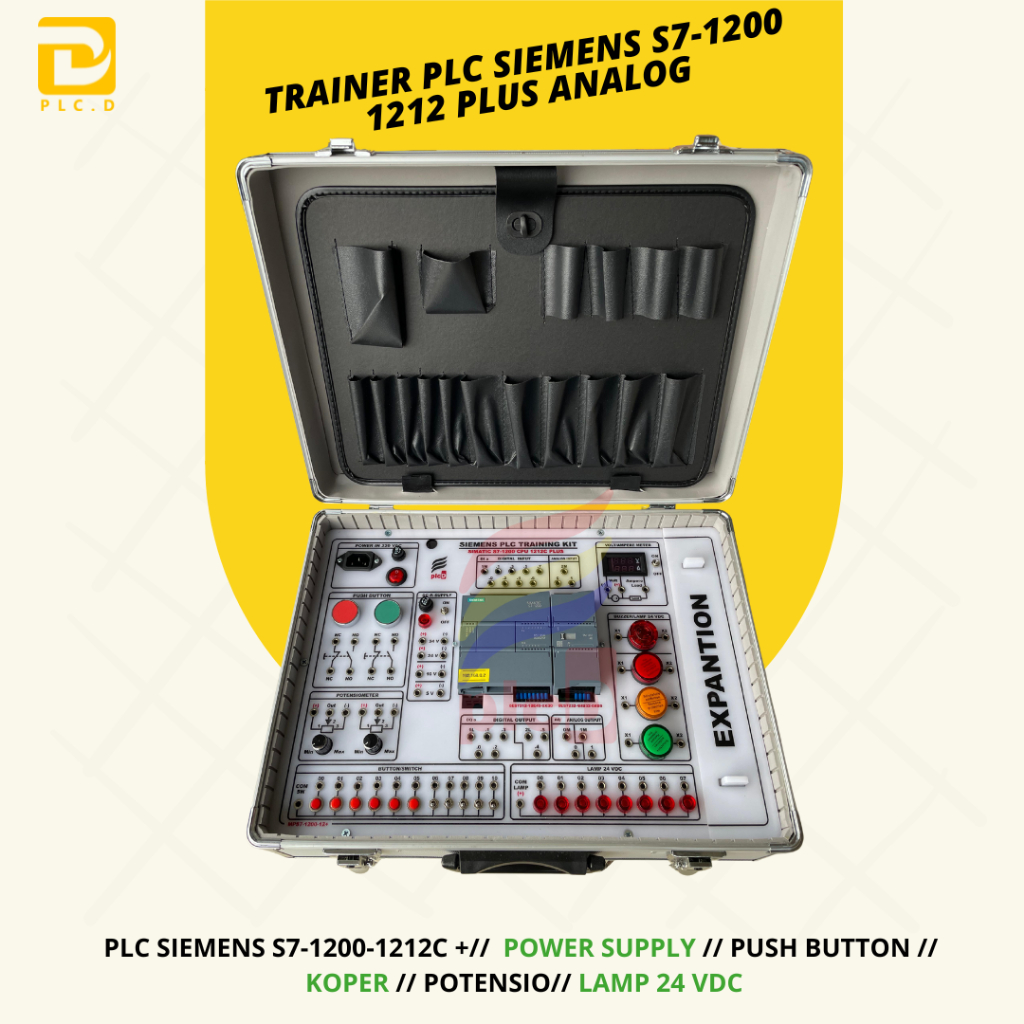 Trainer PLC Siemens S7-1200 1212 Plus Analog