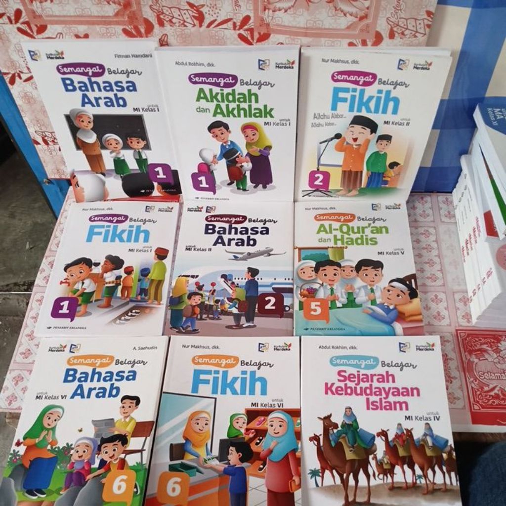 Buku Paket Kurikulum Merdeka Untuk SD/MI Kelas 1 2 3 4 5 6 Semangat Belajar Bahasa Arab-Akidah Akhla