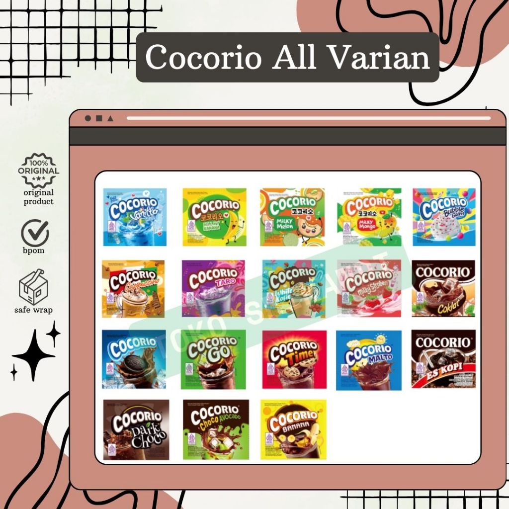 

Cocorio All Variant Satuan/Eceran