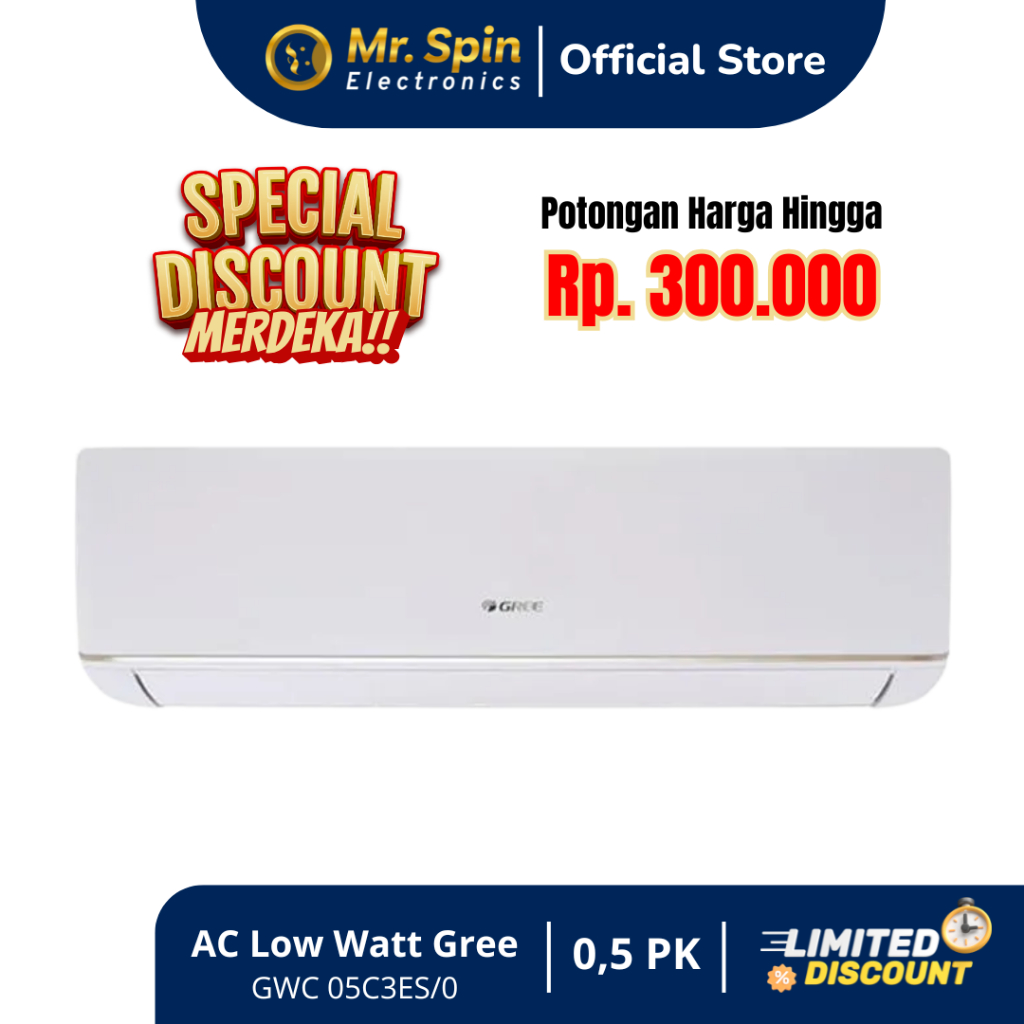 AC Gree Low Watt GWC-05C3ES 0.5pk