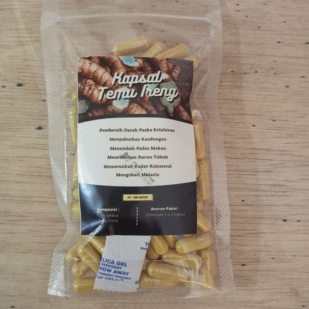 

jamu tradisional kapsul temu Ireng isi 100 mengobati Malaria , menyuburkan kandungan, pembersih darah paska melahirkan