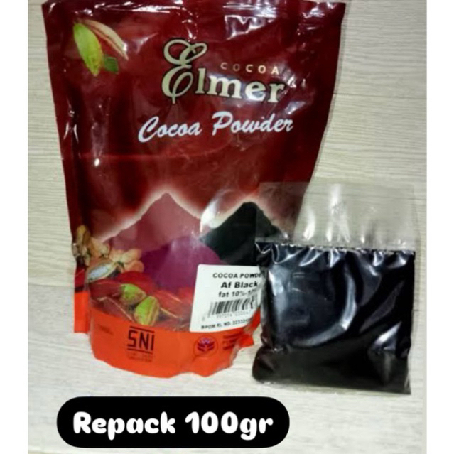 

(REPACK 100 GR) ELMER COKLAT BUBUK AFRICAN BLACK 10%-12% KILOAN