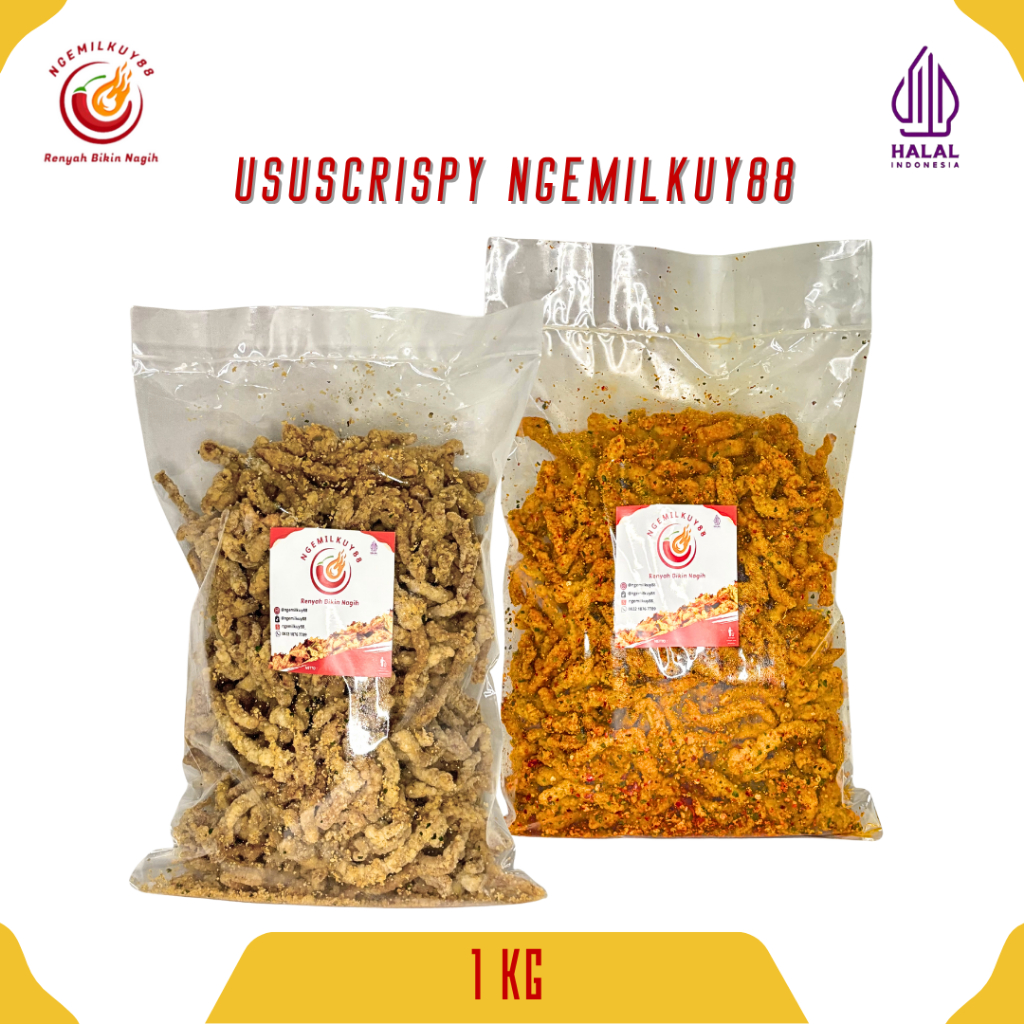 

Keripik Usus Ayam Crispy Daun Jeruk 1kg Usus Crispy Cemilan Pedas Snack Pedas Ngemilkuy88_