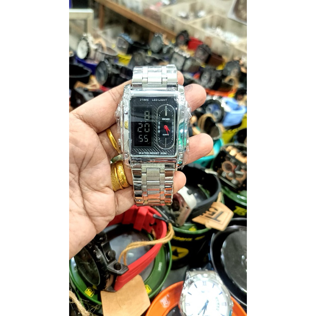 Jam Tangan Pria Rantai Skmei 1868 Jam Tangan Cowo Jam Cowok Jam Pria Jam Tangan Skmei Jam Tangan Ran