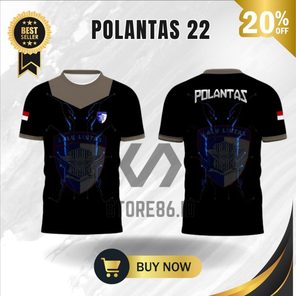 JERSEY POLANTAS 23 FULLPRINT SUBLIME / KAOS POLANTAS DRIFIT / JERSEY POLISI LALULINTAS
