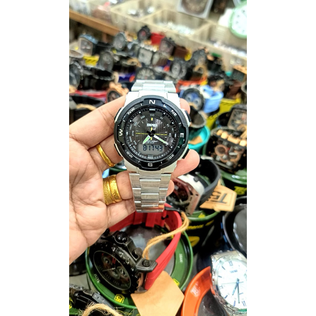 Jam Tangan Pria Skmei 1370 Jam Tangan Skmei Jam Tangan Rantai Pria Jam Tangan Cowok Stainless