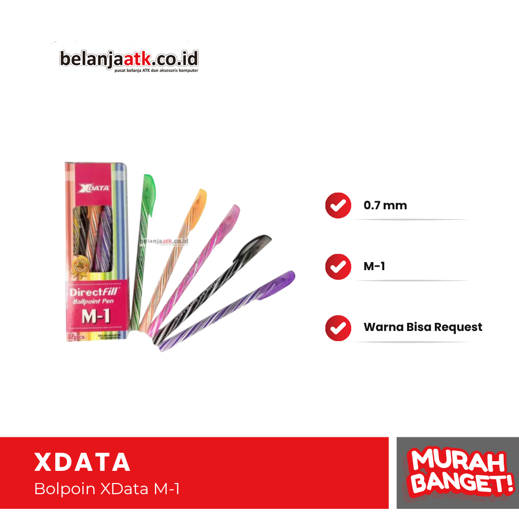 

Bolpoin XData M-1 0.7 mm / Bolpen / Puplen