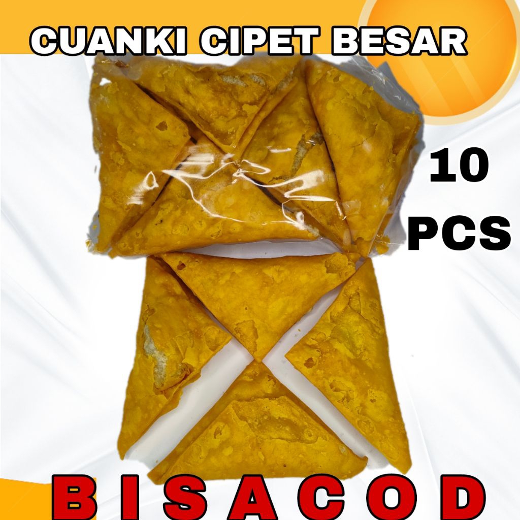 

ISI 10 PCS CUANKI CIPET SEGITA UKURAN BESAR / PANGSIT SEGITA