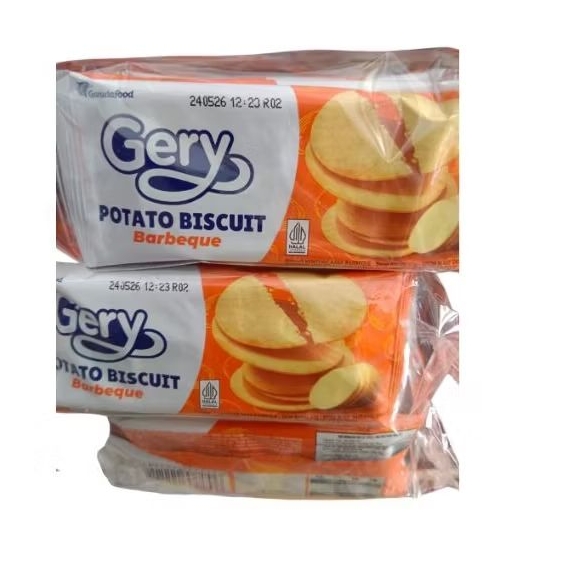 

camilan snack Gery potato biscuit barbeque @ 17 1 pack isi 10 bungkus