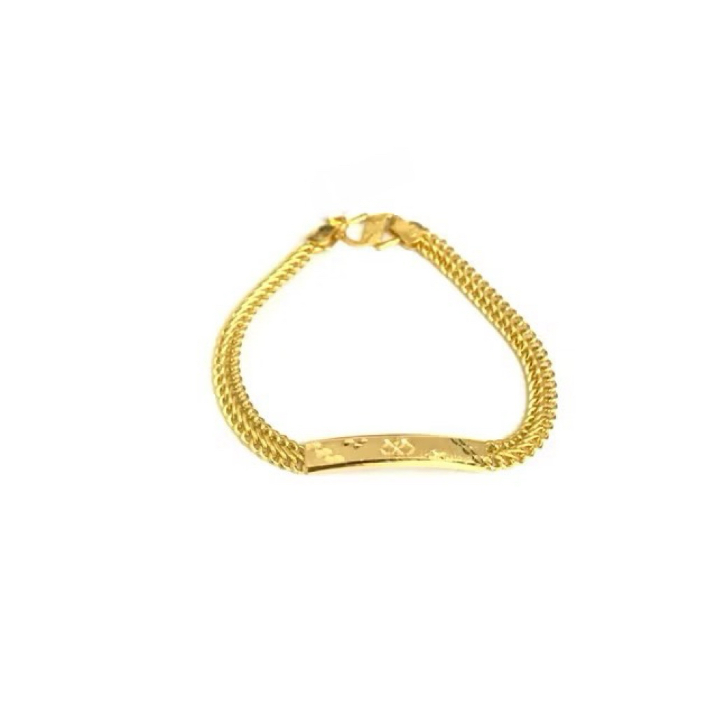 Gelang Anak Model Holo Papan 2graman Gelang Emas Asli Kadar 700