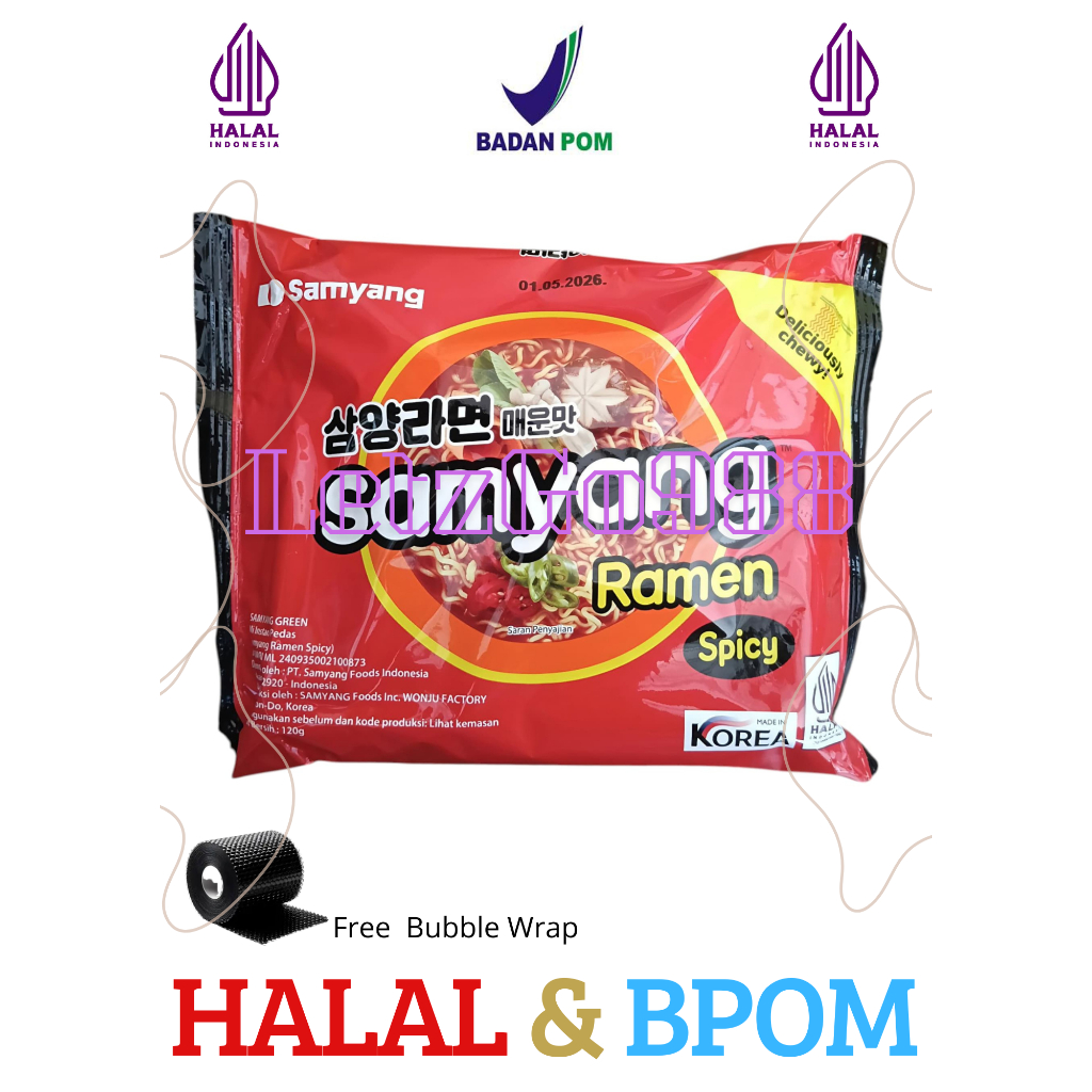 

Mie Samyang Ramen Extra Spicy Noodle Soup Halal / Samyang Ramen Spicy