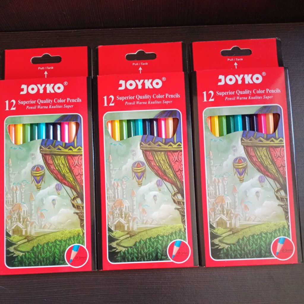 

MURAH PENSIL WARNA JOYKO CP-100 12 WARNA