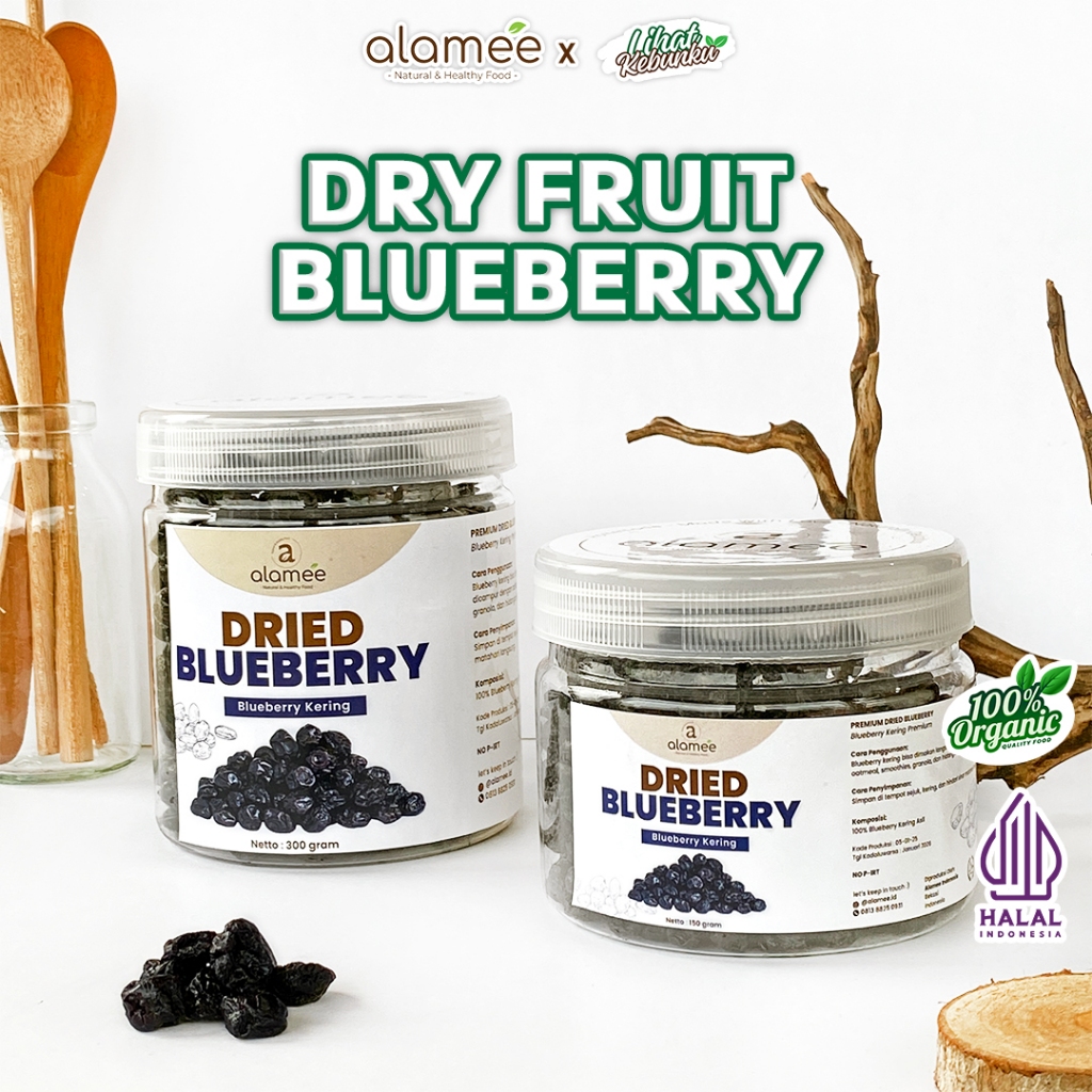 

ALAMEE Buah Kering Blueberry Dried Bluberry Cemilan Fruit LIHAT KEBUNKU