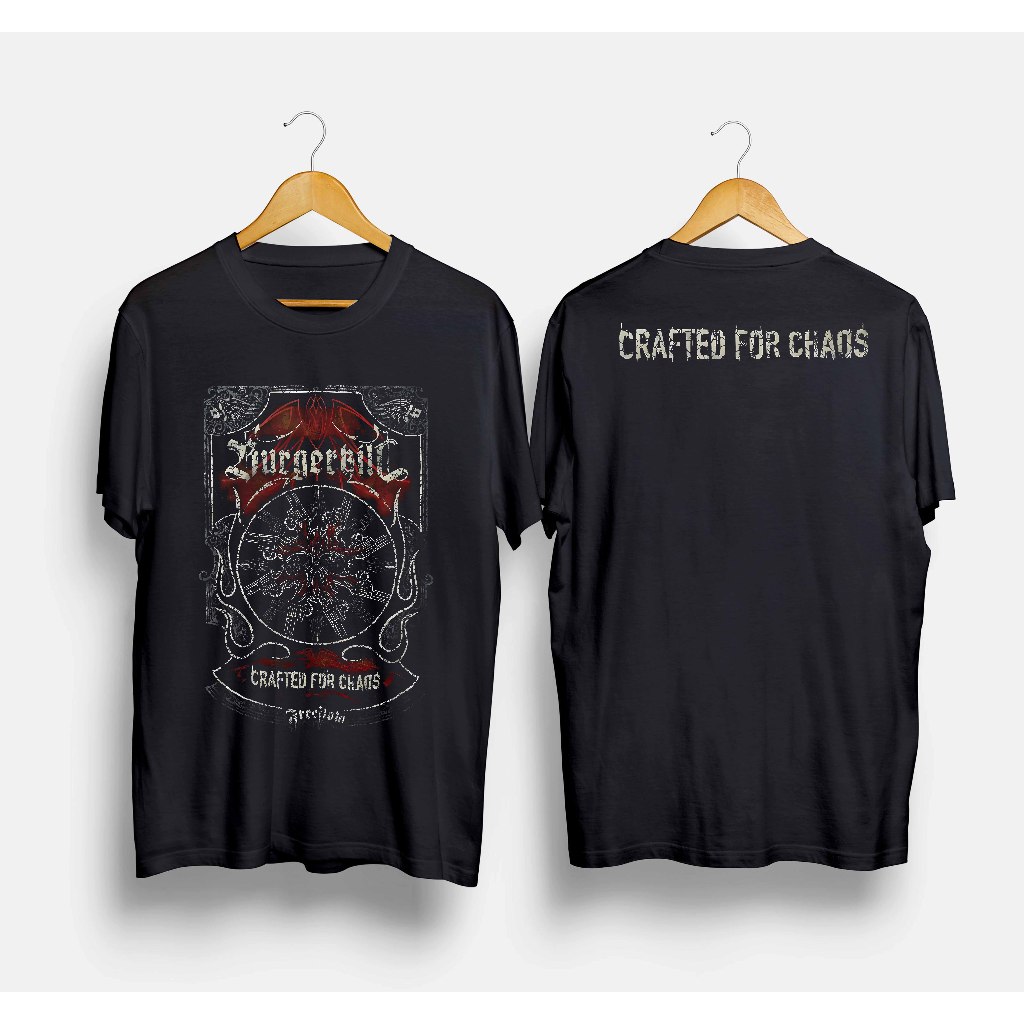 Tshirt Band Burgerkill X Freeflow - Crafted For Chaos / Kaos Musik Rock Metal