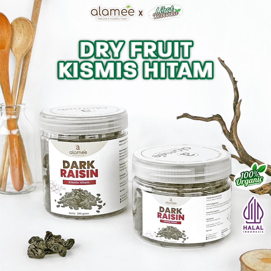 

ALAMEE Kismis Manis Premium Black Raisin Cemilan Buah Drief Fruit LIHAT KEBUNKU