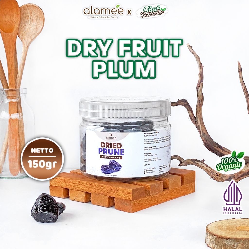 

ALAMEE Dried Prune Plum Kering Cemilan Buah Fruit Prunes 150gr LIHAT KEBUNKU