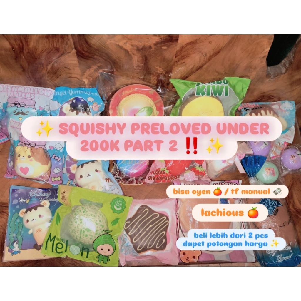 ‼️ WAJIB CO KARDUS ‼️ Preloved Squishy (Ibloom, creamiicandy, punimaru, yummiibear)