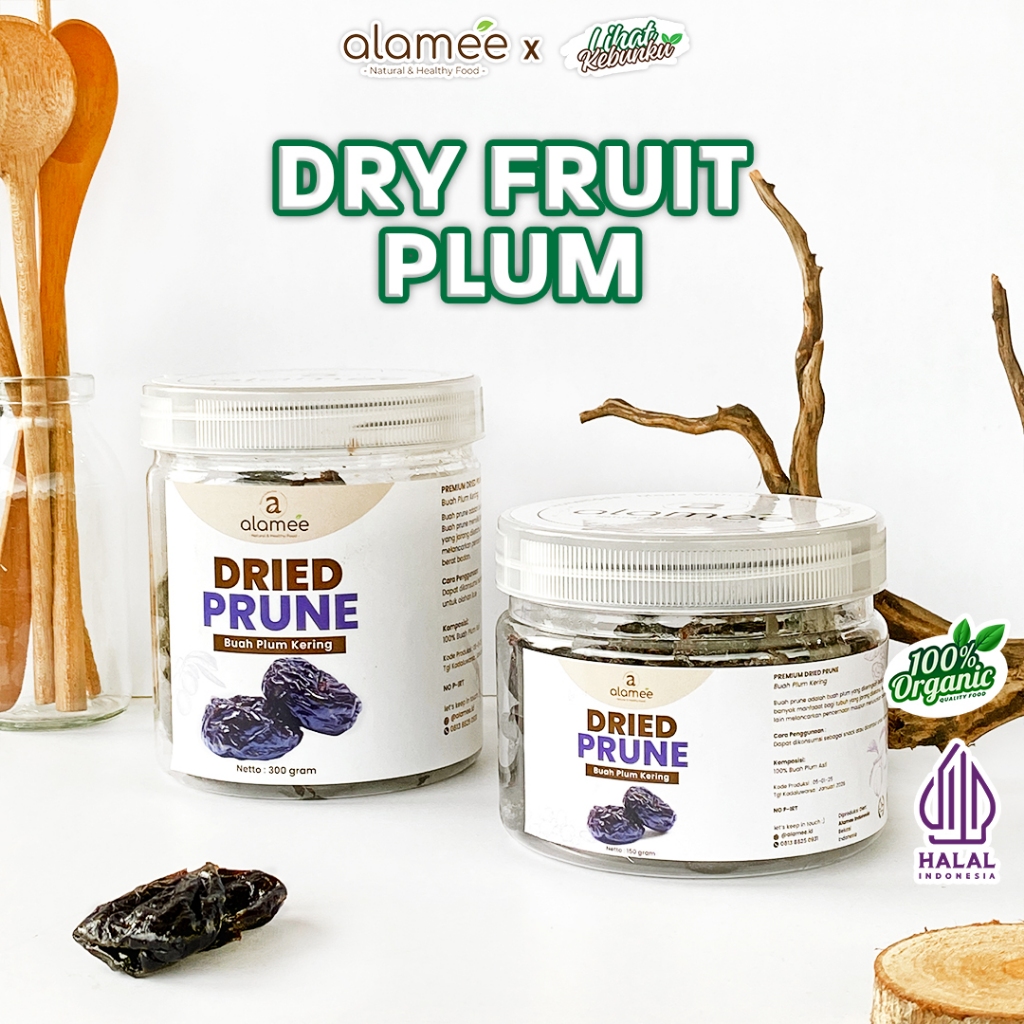 

ALAMEE Plum Kering Dried Prune Cemilan Buah Fruit Prunes LIHAT KEBUNKU