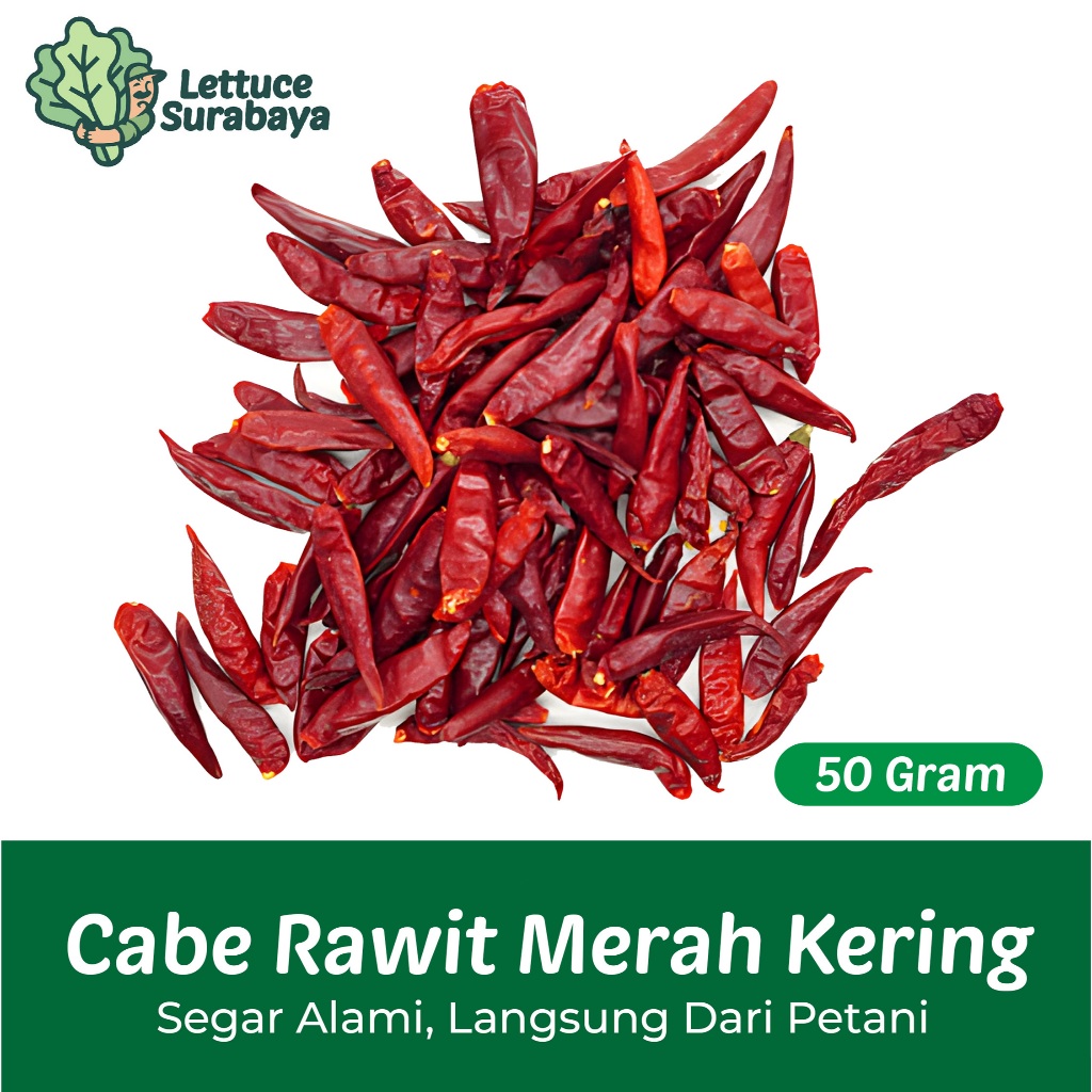 

Cabai Rawit Merah Kering 50 Gram