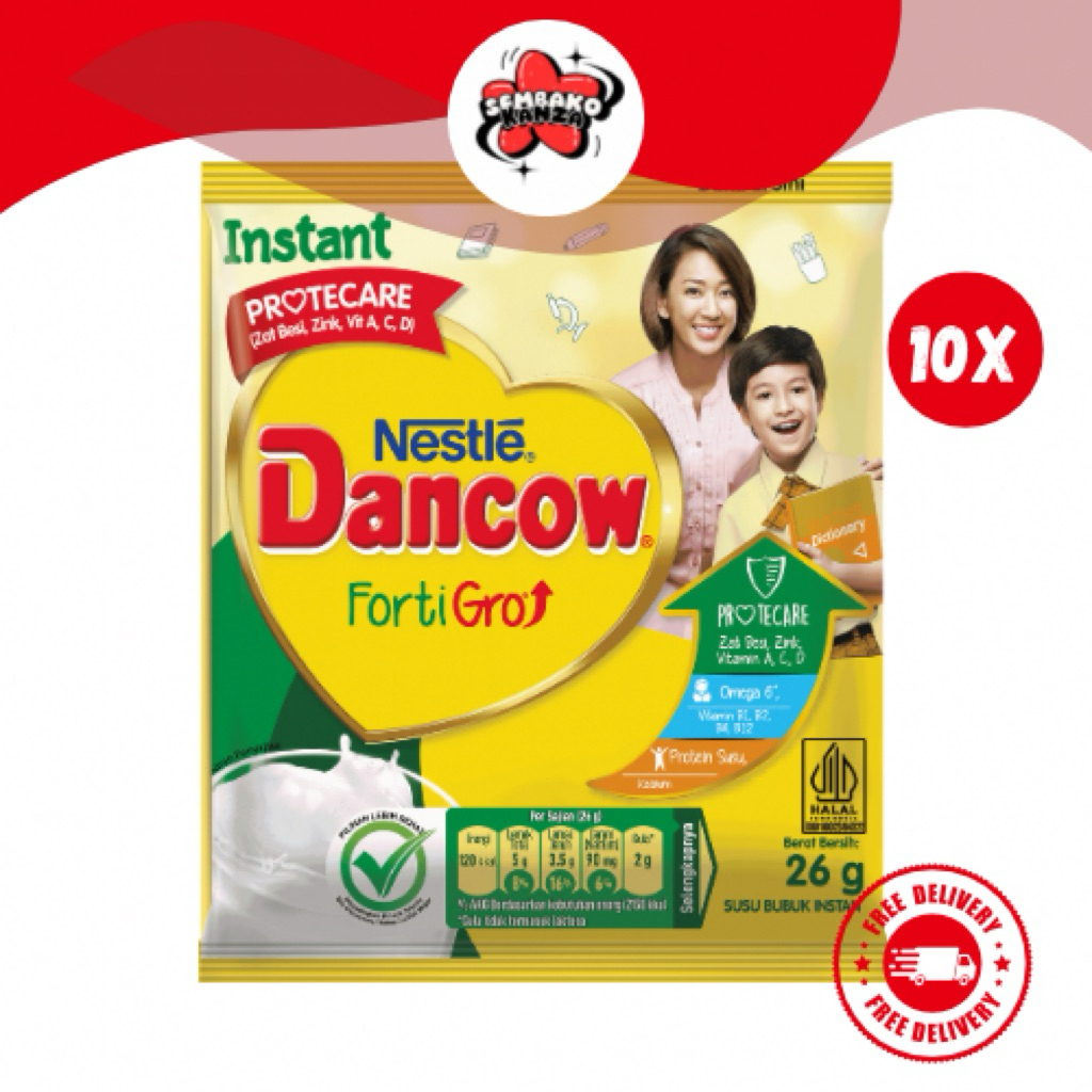 

Dancow Fortigo Susu Bubuk Instan Cokelat Sachet Isi 10 380gr Dancow Fortigo Susu Bubuk Instan Sachet Isi 10 260gr| Kanza Groceries