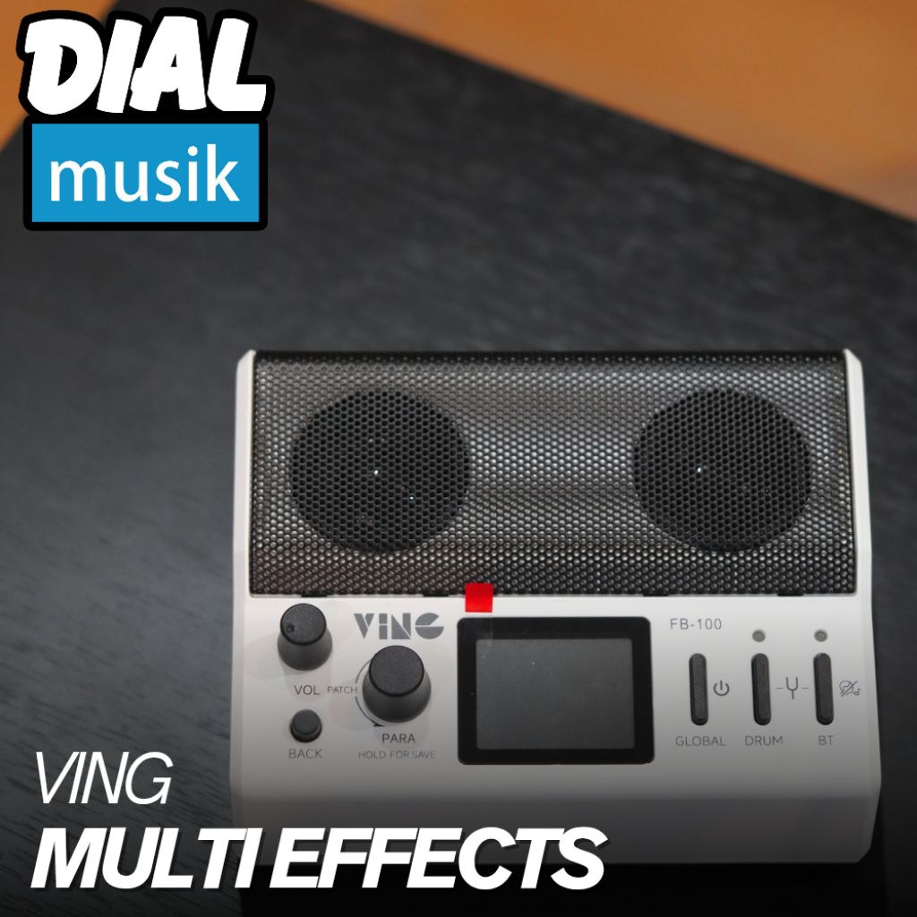 Ving FB100 Multi Effect Processor with Speaker - Efek Digital Gitar Bass Akustik - Original GARANSI 