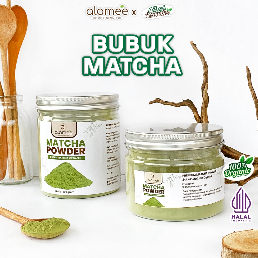 

ALAMEE Matcha Powder Minuman Teh Matca Tea Bubuk Premium Tanpa Gula LIHAT KEBUNKU