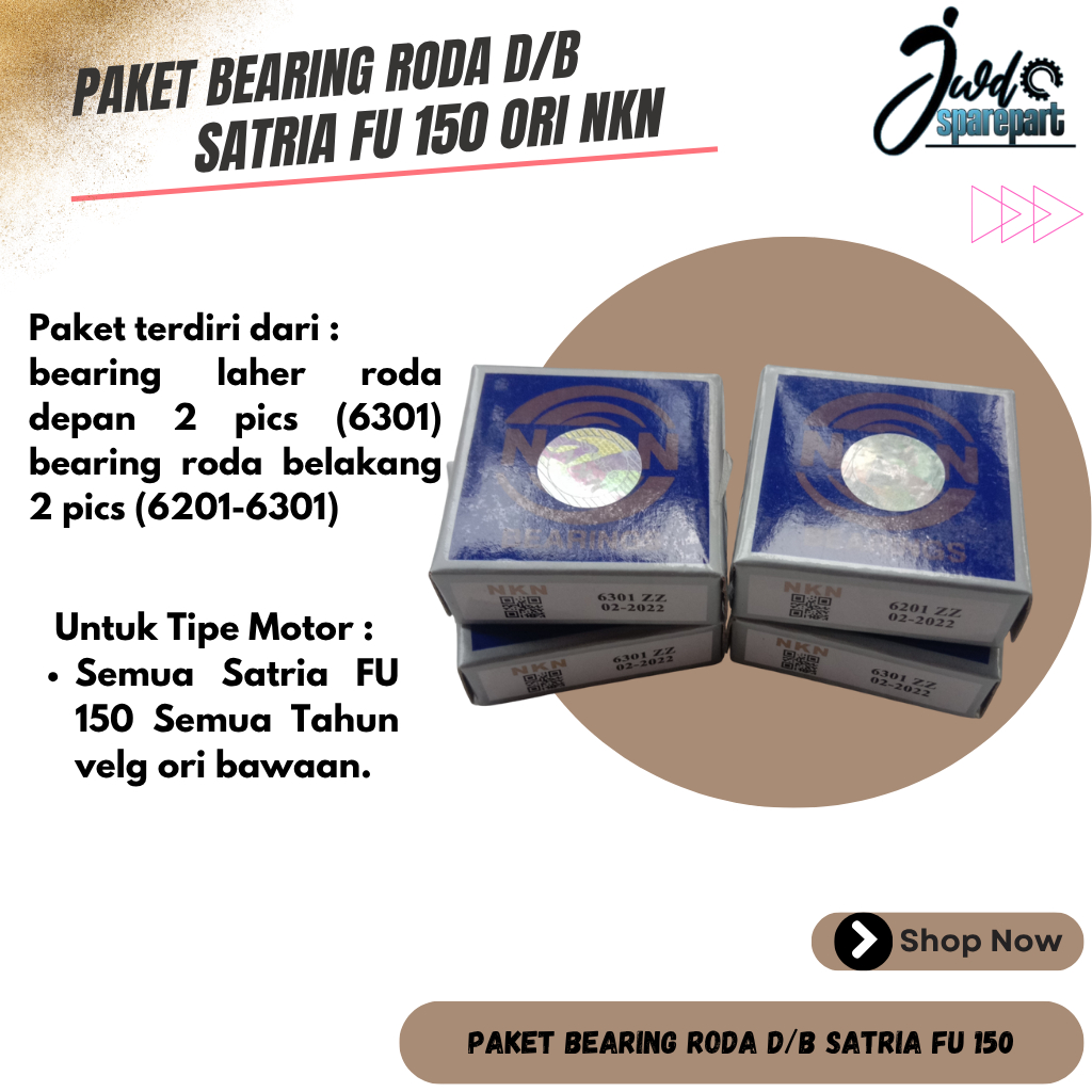 Bearing laher roda depan dan belakang Satria Fu & Bearing laher roda depan belakang dan bearing gear
