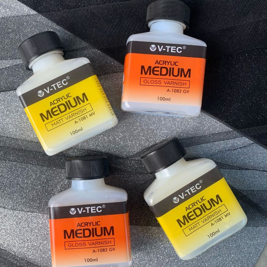 

Acrylic Medium Varnish Gloss & Matt Cairan Pelapis Finishing Lukisan Akrilik V-TEC 100ml
