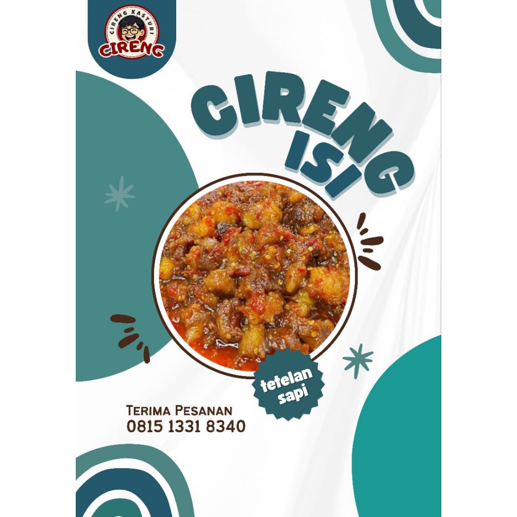 

CIRENG ISI TETELAN SAPI CEMILAN FROZEN FOOD VACUM HANDMADE sedang