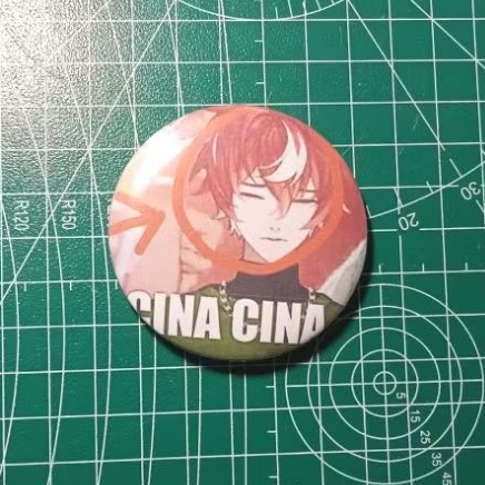 [HARRIS CAINE] pin button badge souvenir merch vtuber