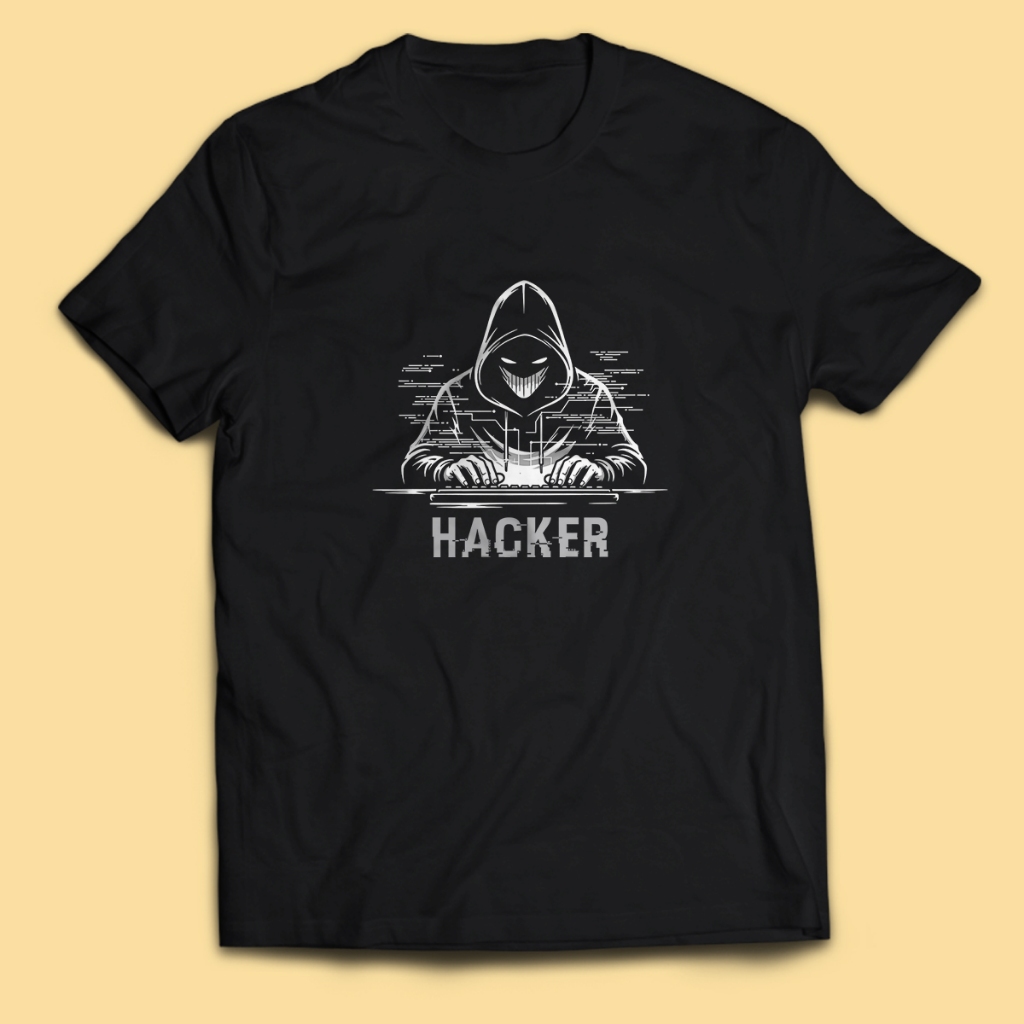 Kaos Pria HACKER ANONYMOUS Dewasa Baju Atasan Unisex PakeKaos