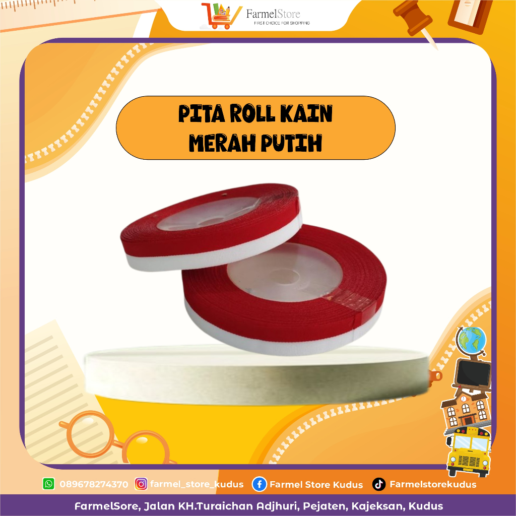 

Pita Roll Kain Merah Putih