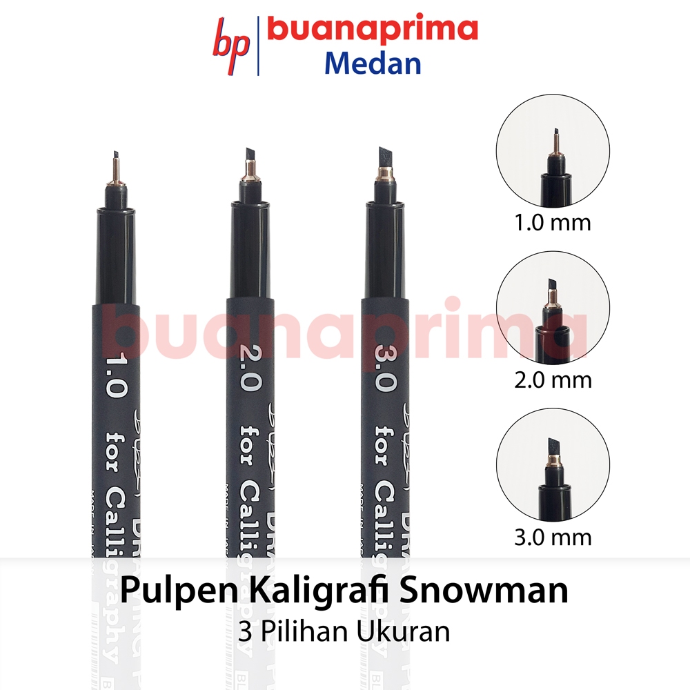 

Pulpen KALIGRAFI SNOWMAN ECERAN 1.0 2.0 3.0 Calligraphy Snowman Pen Marker Spidol Per Pcs
