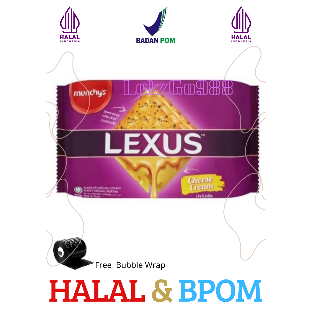 

Biskuit Munchys Lexus Cheese / Biskuit Keju