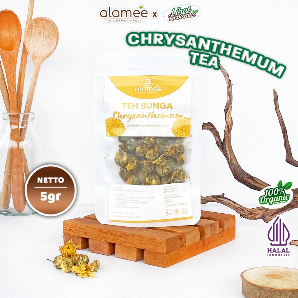 

ALAMEE Teh Bunga Chrysanthemum Tea Krisan Emas Golden Crysant Crysanthemum 5gr LIHAT KEBUNKU