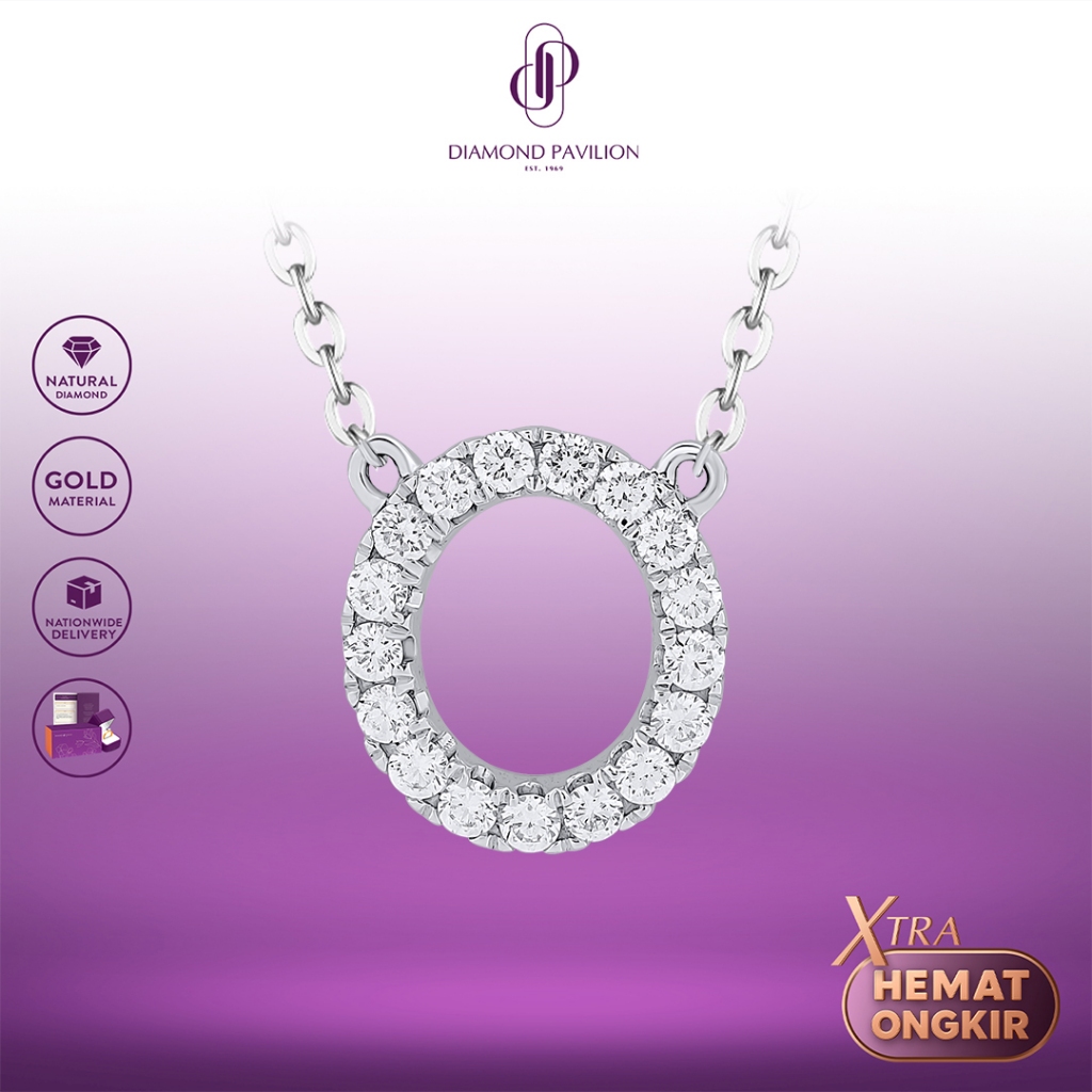 Diamond Pavilion Kalung Emas Batu Berlian Diantha Necklace