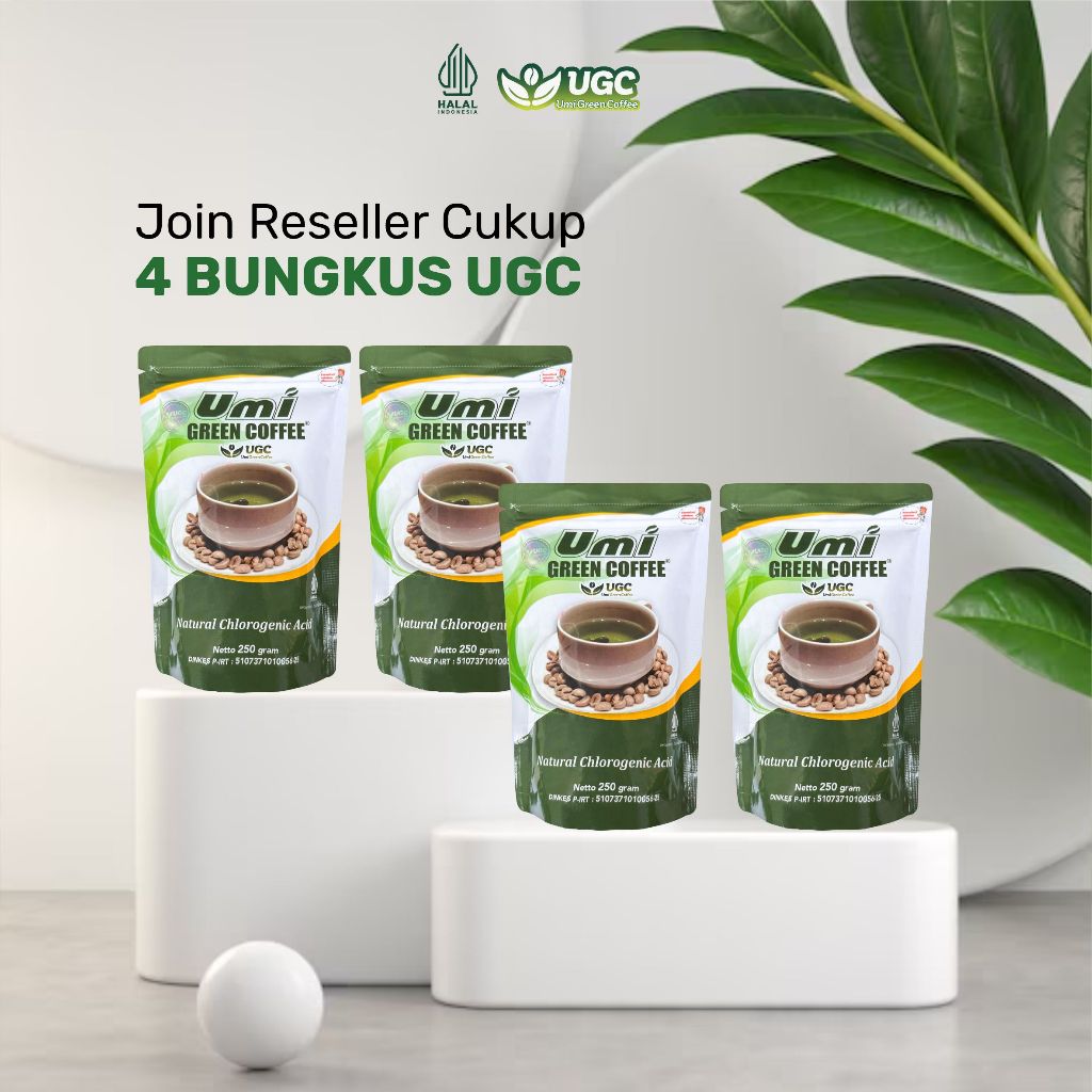 

UGC Umi Green Coffee Original Paket Reseller 4 Bungkus