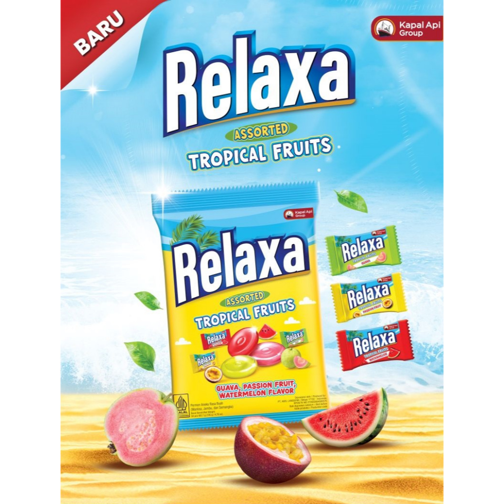 

PERMEN RELAXA TROPICAL FRUIT PAK ( 50 BUTIR )
