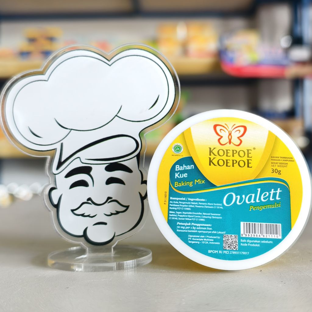 

Ovalet Koepoe Koepoe 30Gr / Pengembang Kue Ovalet 30Gr / Koepoe Ovalet