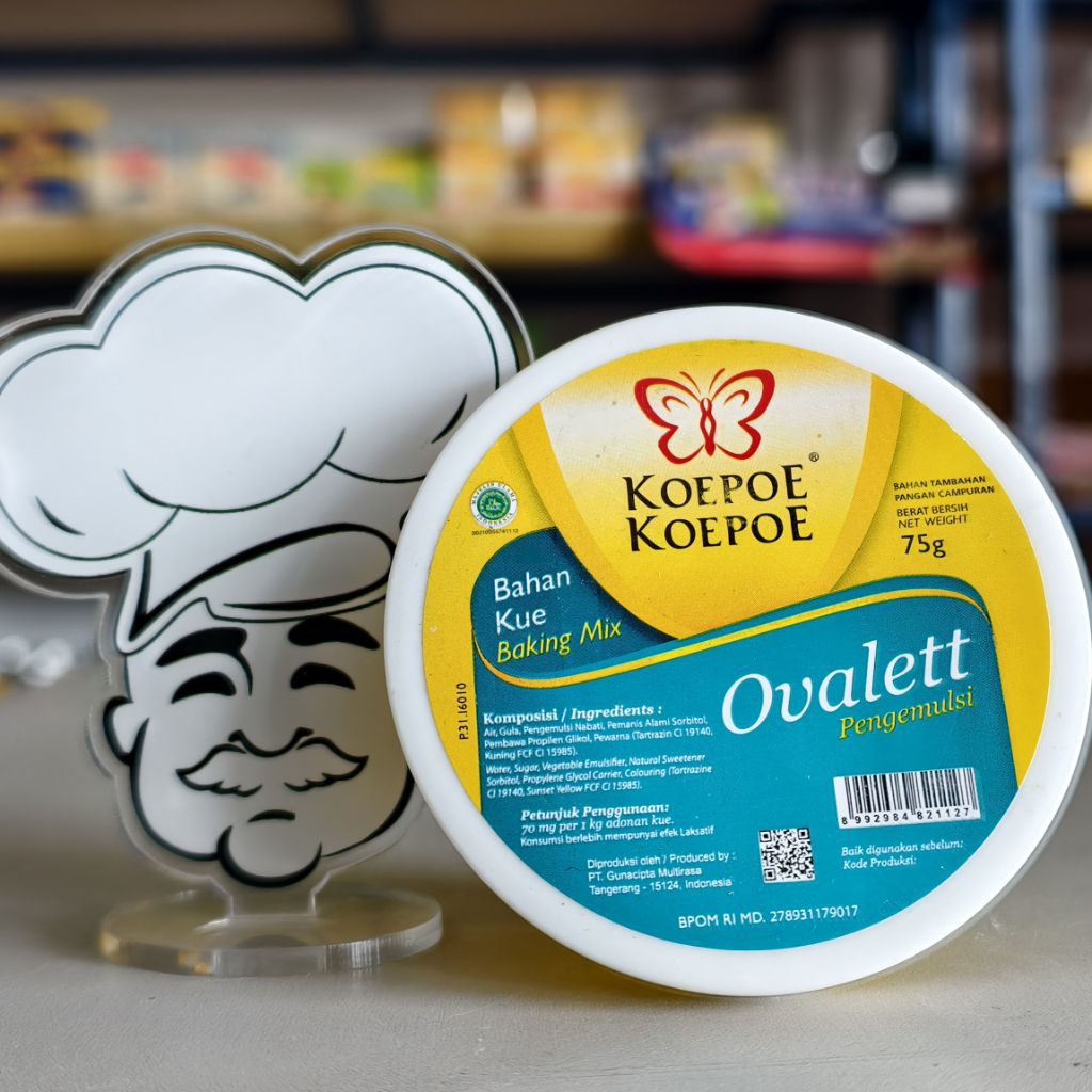 

Ovalet Koepoe Koepoe 75Gr / Pengembang Kue Ovalet 75Gr / Koepoe Ovalet