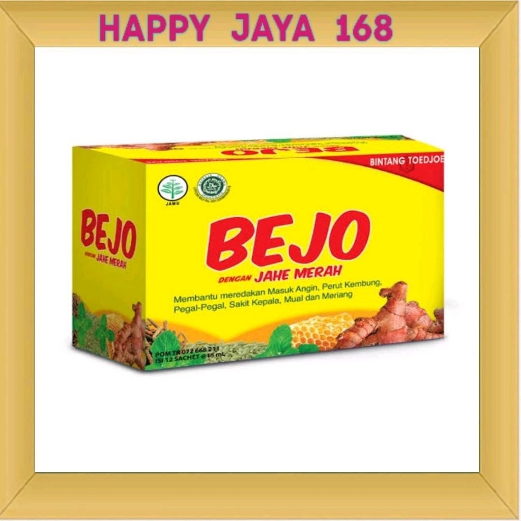 

Bejo Jahe merah Masuk Angin Bintang Toedjoe