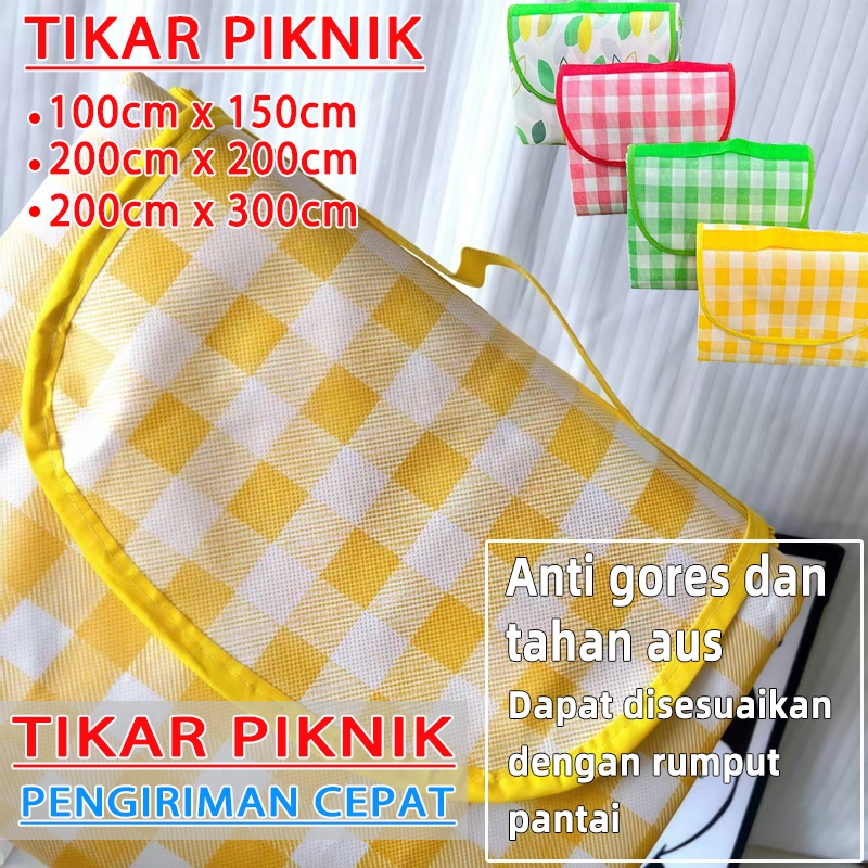 【kami】tikar piknik tiker piknik kain piknik tiker piknik waterproof kain piknik aesthetic piknik ala