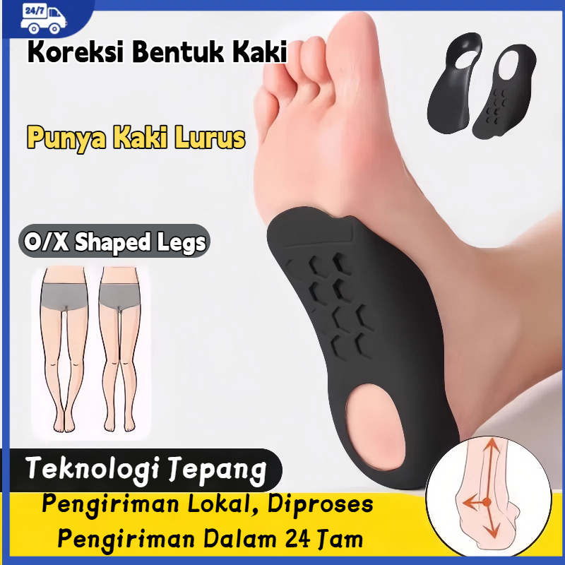 Insole Sepatu Datar Alas Sepatu Empuk Tebal Kaki O/X Alas Sepatu Kaki X/O Sol Kaki Empuk