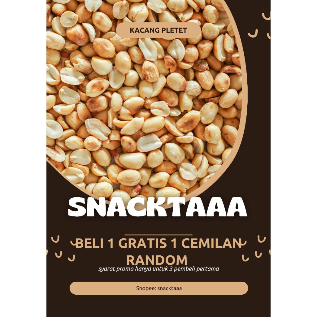 

Kacang Bawang Goreng Super / Kacang Pletet / Kacang tanah kupas