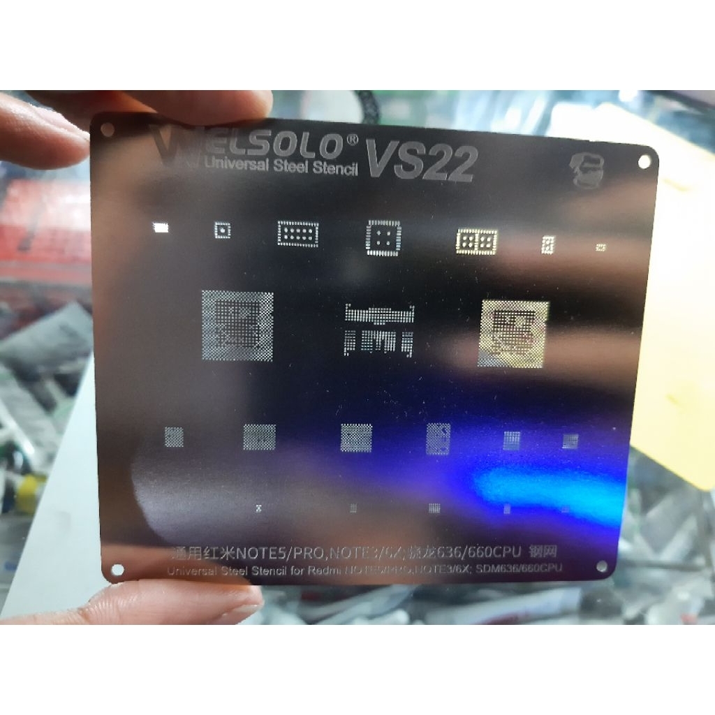 CETAKAN IC - PLAT BGA WELSOLO VS22 - SDM636 SDM660 CPU