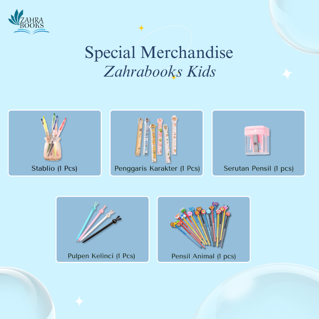 

Merchandise Buku Pelajaran Zahrabooks Kids
