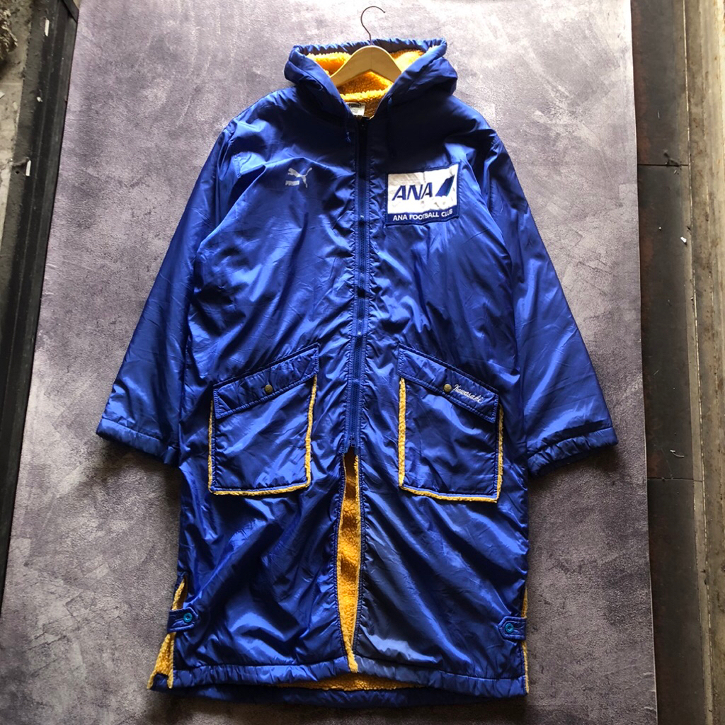 Jacket Pelatih Olahraga P Second Big Size JUMBO Size fit XXL,Fleece Parka Biru dongker second jacket